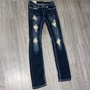 Skinny bootcut jeans